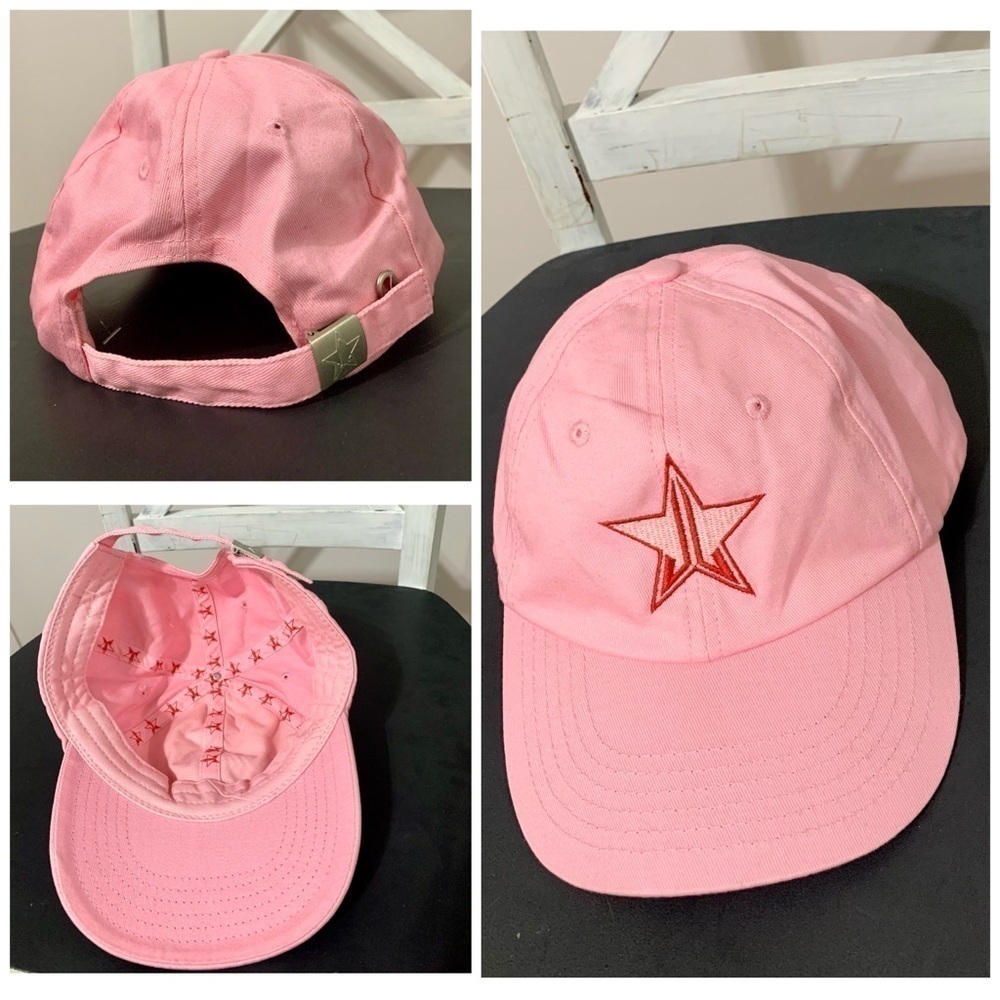JEFFREE STAR hat pink baseball cap cosmetic hair accessories valentines dad hat